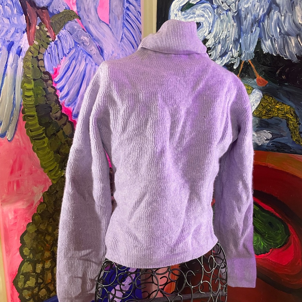 vintage lilac cashmere turtleneck